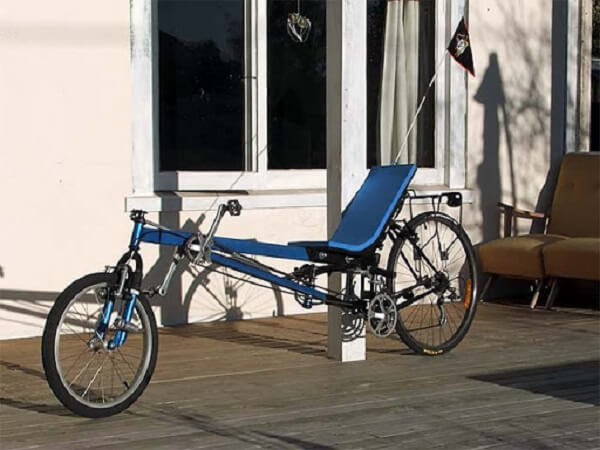 bicicletă recumbent cu propriile mâini