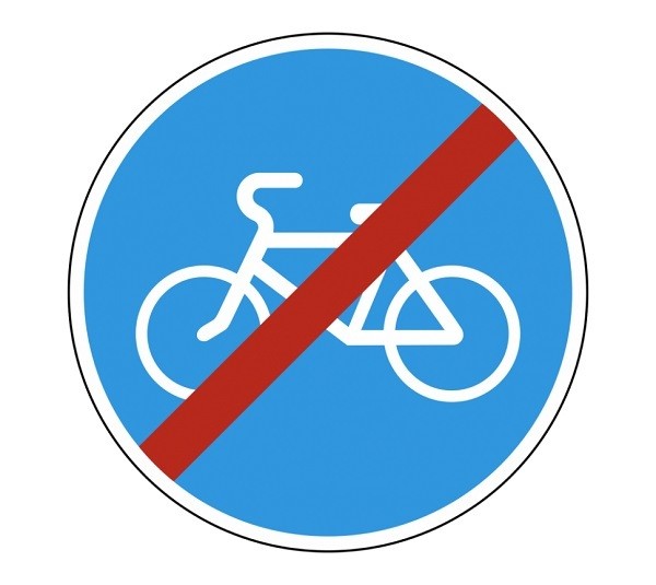 scopul semnului pentru pista de biciclete