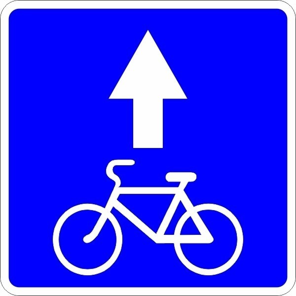 semnul pentru pista de bicicliști